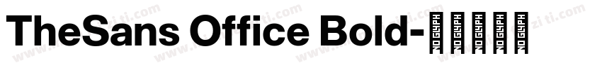 TheSans Office Bold字体转换